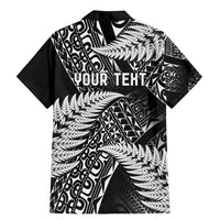 New Zealand Rugby Pacific Personalised Family Matching Mermaid Dress and Hawaiian Shirt All Black Maori Pasifika Fern Pattern
