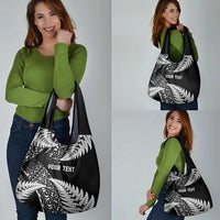 New Zealand Rugby Pacific Personalised Grocery Bag All Black Maori Pasifika Fern Pattern
