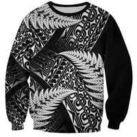 New Zealand Rugby Pacific Personalised Sweatshirt All Black Maori Pasifika Fern Pattern
