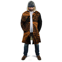 New Zealand Rugby Pacific Personalised Cloak All Gold Maori Pasifika Fern Pattern - Polynesian Pride