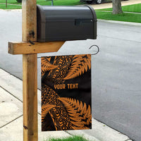 New Zealand Rugby Pacific Personalised Garden Flag All Gold Maori Pasifika Fern Pattern