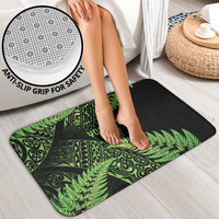 New Zealand Rugby Pacific Personalised Bathroom Set All Lime Maori Pasifika Fern Pattern - Polynesian Pride