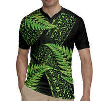 New Zealand Rugby Pacific Personalised Rugby Jersey All Lime Maori Pasifika Fern Pattern LT9 - Polynesian Pride