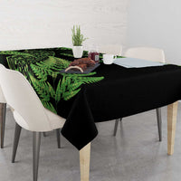 New Zealand Rugby Pacific Personalised Tablecloth All Lime Maori Pasifika Fern Pattern