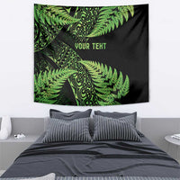 New Zealand Rugby Pacific Personalised Tapestry All Lime Maori Pasifika Fern Pattern