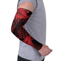 New Zealand Rugby Pacific Personalised Arm Sleeves All Red Maori Pasifika Fern Pattern - Polynesian Pride