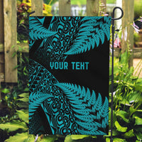 New Zealand Rugby Pacific Personalised Garden Flag All Turquoise Maori Pasifika Fern Pattern