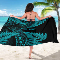New Zealand Rugby Pacific Personalised Sarong All Turquoise Maori Pasifika Fern Pattern