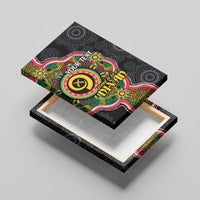 Vanuatu Personalised Canvas Wall Art Aboriginal Dot Paitnting - Polynesian Pride