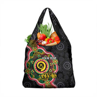 Vanuatu Personalised Grocery Bag Aboriginal Dot Paitnting - Polynesian Pride