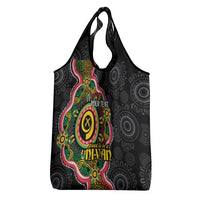 Vanuatu Personalised Grocery Bag Aboriginal Dot Paitnting - Polynesian Pride