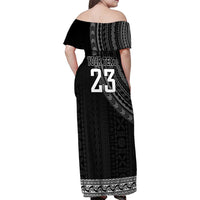 Custom Fiji New Zealand Rugby Family Matching Off Shoulder Maxi Dress and Hawaiian Shirt Make History Together