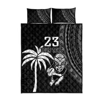 Custom Fiji New Zealand Rugby Quilt Bed Set Make History Together