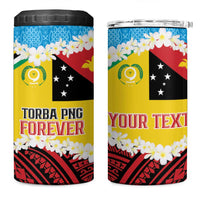 Personalised Torba PNG Forever 4 in 1 Can Cooler Tumbler Polynesian Sand Art - Polynesian Pride