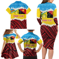Personalised Torba PNG Forever Family Matching Long Sleeve Bodycon Dress and Hawaiian Shirt Polynesian Sand Art - Polynesian Pride