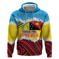 Personalised Torba PNG Forever Hoodie Polynesian Sand Art - Polynesian Pride