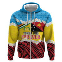 Personalised Torba PNG Forever Hoodie Polynesian Sand Art - Polynesian Pride
