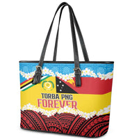Torba PNG Forever Leather Tote Bag Polynesian Sand Art - Polynesian Pride