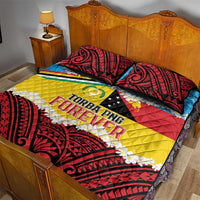 Torba PNG Forever Quilt Bed Set Polynesian Sand Art - Polynesian Pride