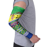 Personalised Malampa Fiji Forever Arm Sleeves Tagimoucia Polynesian Sand Drawing - Polynesian Pride