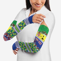 Personalised Malampa Fiji Forever Arm Sleeves Tagimoucia Polynesian Sand Drawing - Polynesian Pride