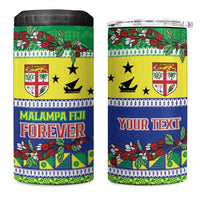 Personalised Malampa Fiji Forever 4 in 1 Can Cooler Tumbler Tagimoucia Polynesian Sand Drawing - Polynesian Pride