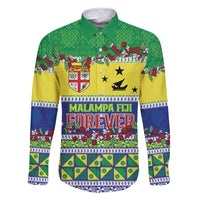 Personalised Malampa Fiji Forever Family Matching Tank Maxi Dress and Hawaiian Shirt Tagimoucia Polynesian Sand Drawing - Polynesian Pride