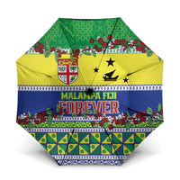Malampa Fiji Forever Umbrella Tagimoucia Polynesian Sand Drawing LT9 One Size Folded 11.42 inch Opened Diameter 37.4 inch Yellow - Polynesian Pride