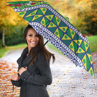Malampa Fiji Forever Umbrella Tagimoucia Polynesian Sand Drawing LT9 - Polynesian Pride
