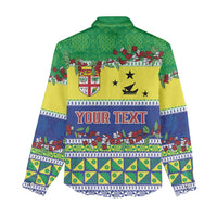 Personalised Malampa Fiji Forever Women Casual Shirt Tagimoucia Polynesian Sand Drawing - Polynesian Pride