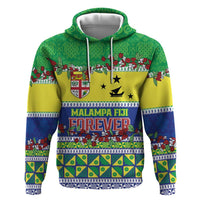 Personalised Malampa Fiji Forever Zip Hoodie Tagimoucia Polynesian Sand Drawing - Polynesian Pride