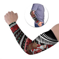 New Zealand Kiwi Santa Christmas Arm Sleeves He Wairua Kirihimete - Polynesian Pride