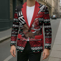 New Zealand Kiwi Santa Christmas Blazer He Wairua Kirihimete - Polynesian Pride