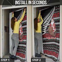 New Zealand Kiwi Santa Christmas Door Cover He Wairua Kirihimete - Polynesian Pride
