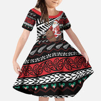 New Zealand Kiwi Santa Christmas Family Matching Mermaid Dress and Hawaiian Shirt He Wairua Kirihimete - Polynesian Pride