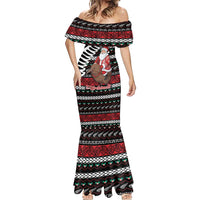 New Zealand Kiwi Santa Christmas Mermaid Dress He Wairua Kirihimete - Polynesian Pride