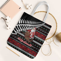 New Zealand Kiwi Santa Christmas Tote Bag He Wairua Kirihimete - Polynesian Pride