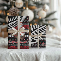 New Zealand Kiwi Santa Christmas Wrapping Paper He Wairua Kirihimete - Polynesian Pride