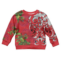 Personalised New Zealand Koru Pohutukawa Kid Ugly Christmas Sweater Meri Kirihimete Aroha for Christmas - Polynesian Pride