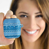 Hawaiian Hibiscus Honu AirPods Case Blue Mele Kalikimaka Palaka Spirit LT9 - Polynesian Pride