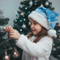 Hawaiian Hibiscus Honu Christmas Santa Hat Blue Mele Kalikimaka Palaka Spirit - Polynesian Pride