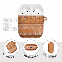 Hawaiian Hibiscus Honu AirPods Case Gold Mele Kalikimaka Palaka Spirit - Polynesian Pride