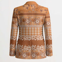 Hawaiian Hibiscus Honu Blazer Gold Mele Kalikimaka Palaka Spirit - Polynesian Pride