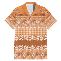 Hawaiian Hibiscus Honu Family Matching Mermaid Dress and Hawaiian Shirt Gold Mele Kalikimaka Palaka Spirit - Polynesian Pride