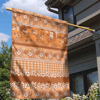 Hawaiian Hibiscus Honu Garden Flag Gold Mele Kalikimaka Palaka Spirit - Polynesian Pride