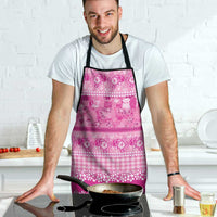 Hawaiian Hibiscus Honu Apron Pink Mele Kalikimaka Palaka Spirit - Polynesian Pride