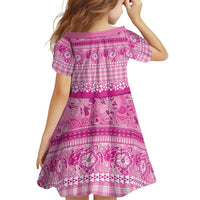 Hawaiian Hibiscus Honu Family Matching Tank Maxi Dress and Hawaiian Shirt Pink Mele Kalikimaka Palaka Spirit - Polynesian Pride