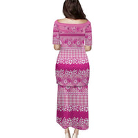 Hawaiian Hibiscus Honu Puletasi Pink Mele Kalikimaka Palaka Spirit - Polynesian Pride