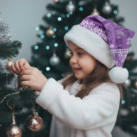 Hawaiian Hibiscus Honu Christmas Santa Hat Purple Mele Kalikimaka Palaka Spirit - Polynesian Pride