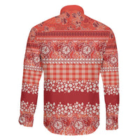 Hawaiian Hibiscus Honu Family Matching Mermaid Dress and Hawaiian Shirt Red Mele Kalikimaka Palaka Spirit LT9 - Polynesian Pride